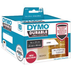 DYMO LW Durable Labels 25 x 89mm White Poly 700 Pack