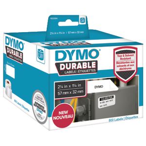 DYMO LW Durable Labels 57 x 32mm White Poly 800 Pack