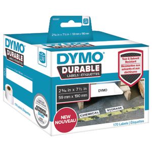 DYMO LW Durable Labels 59 x 190mm White Poly 170 Pack