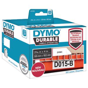 DYMO LW Durable Labels 59 x 102mm White Poly 300 Pack