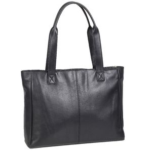 Ampersand Leather Tote Bag Black