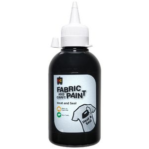 Educational Colours Fabric Craft Paint 250mL Black