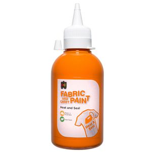 Educational Colours Fabric Craft Paint 250mL Orange