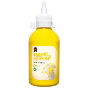 Educational Colours Fabric Craft Paint 250mL Yellow