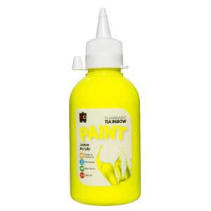 Educational Colours Rainbow Acrylic Paint 250mL Fluoro Yellow