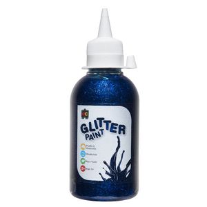 Educational Colours Glitter Paint 250mL Blue