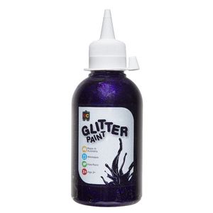 Educational Colours Glitter Paint 250mL Purple