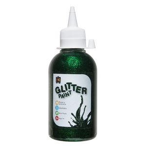 Educational Colours Glitter Paint 250mL Green