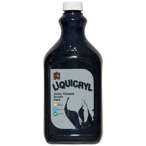 Educational Colours Liquicryl Paint 2L Black