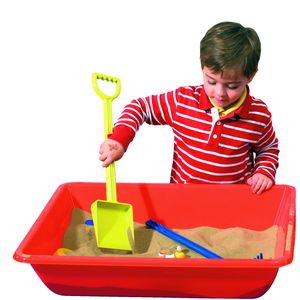 Learning Can Be Fun Sand and Water Play Tray Red