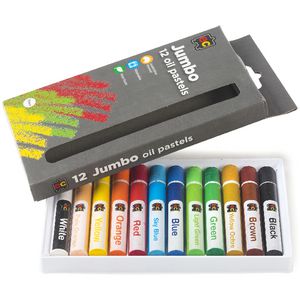 Educational Colours Metallic Jumbo Oil Pastels 12 Pack