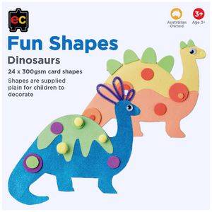 Educational Colours Fun Shapes Dinosaur 24 Pack