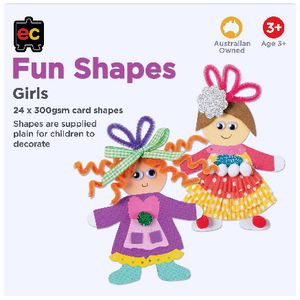 Educational Colours Fun Shapes Girls 24 Pack