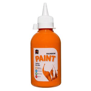 Educational Colours Acrylic Paint 250mL Orange