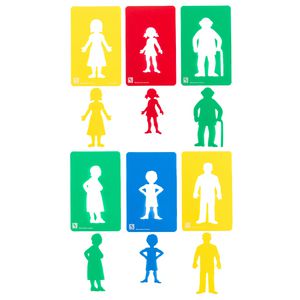 Educational Colours Stencils Family Set