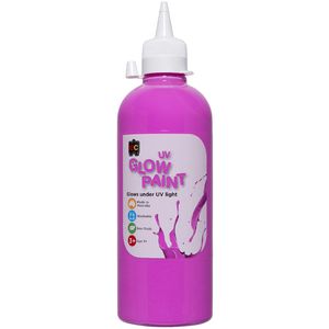 Educational Colours UV Glow Paint 500mL Magenta