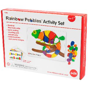 EDX Education Rainbow Pebble Activity Set