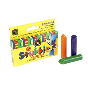Educational Colours Stubbies Crayons 8 Pack