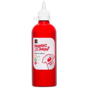 Educational Colours Fabric and Craft Paint 500mL Red