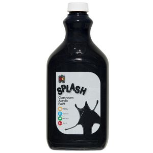 Educational Colours Classroom Splash Paint 2L Liquorice Black