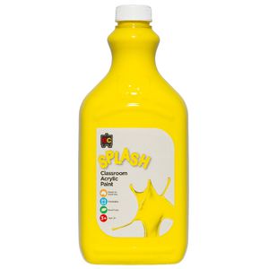 Educational Colours Classroom Splash Paint 2L Sunshine Yellow
