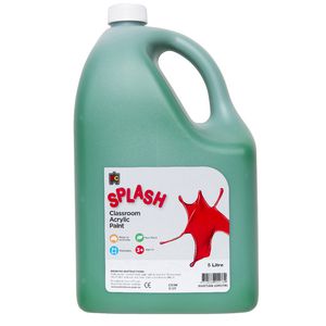Educational Colours Classroom Splash Paint 5L Martian Green