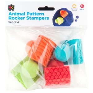 Educational Colours Animal Pattern Rocker Stampers 4 Pack