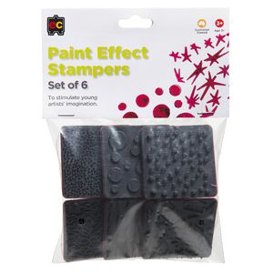 Educational Colours Paint Effect Stampers 6 Pack