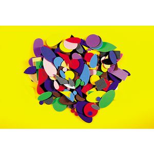 Educational Colours Foam Shapes 250 Pack