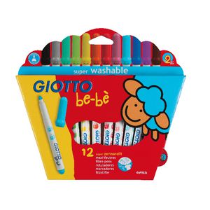 Giotto Be-Be Super Fibre Pens 12 Pack