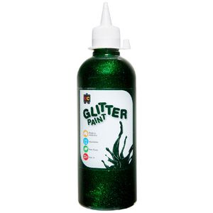 Educational Colours Glitter Paint 500mL Green