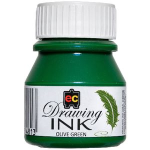 Educational Colours Drawing Ink 30mL Olive Green