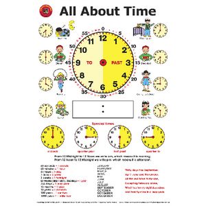 Learning Can Be Fun Wall Chart All About Time