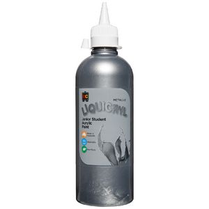 Educational Colours Liquicryl Paint 500mL Silver