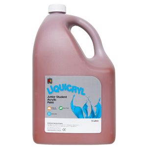 Educational Colours Liquicryl Paint 5L Burnt Sienna