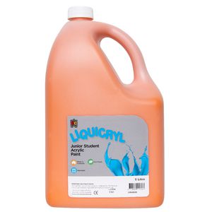 Educational Colours Liquicryl Paint 5L Orange