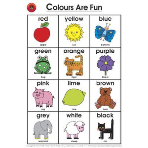 Learning Can Be Fun Wall Chart Colours are Fun