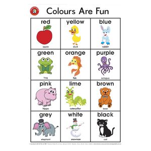 Learning Can Be Fun Wall Chart Colours are Fun