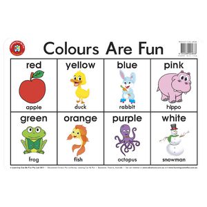 Learning Can Be Fun Desk Mat Colours Are Fun