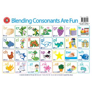 Learning Can Be Fun Blending Consonants Are Fun Placemat