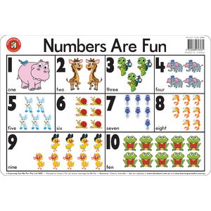 Learning Can Be Fun Desk Mat Numbers Are Fun