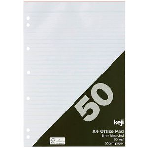 Keji A4 7 Holes Office Pad 50 Leaf