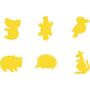 Educational Colours Paint Stampers Australian Animals 6 Pack