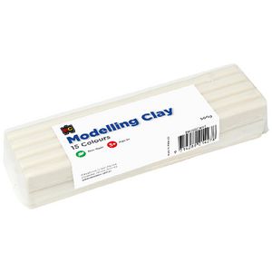 Educational Colours Modelling Clay White 500g