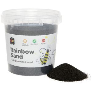 Educational Colours Rainbow Sand 1kg Black