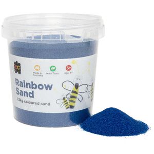 Educational Colours Rainbow Sand 1kg Blue