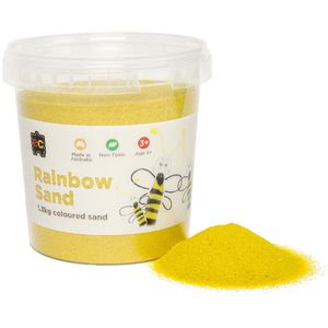 Educational Colours Rainbow Sand 1.3kg Yellow
