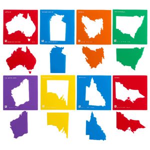 Educational Colours Australia Stencil Set