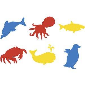 Educational Colours Sealife Stencils
