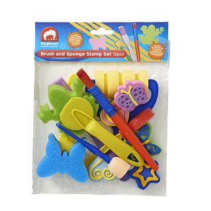 ELC Brush and Sponge Stamp Set 12 Pack